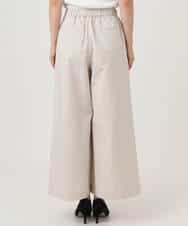 FKLGD36170 MK MICHEL KLEIN(MK ミッシェルクラン) ストレッチツイル プルオンワイドパンツ/撥水/洗える ベージュ