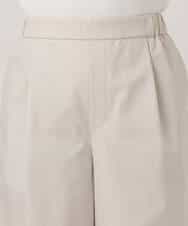 FKLGD36170 MK MICHEL KLEIN(MK ミッシェルクラン) ストレッチツイル プルオンワイドパンツ/撥水/洗える ベージュ