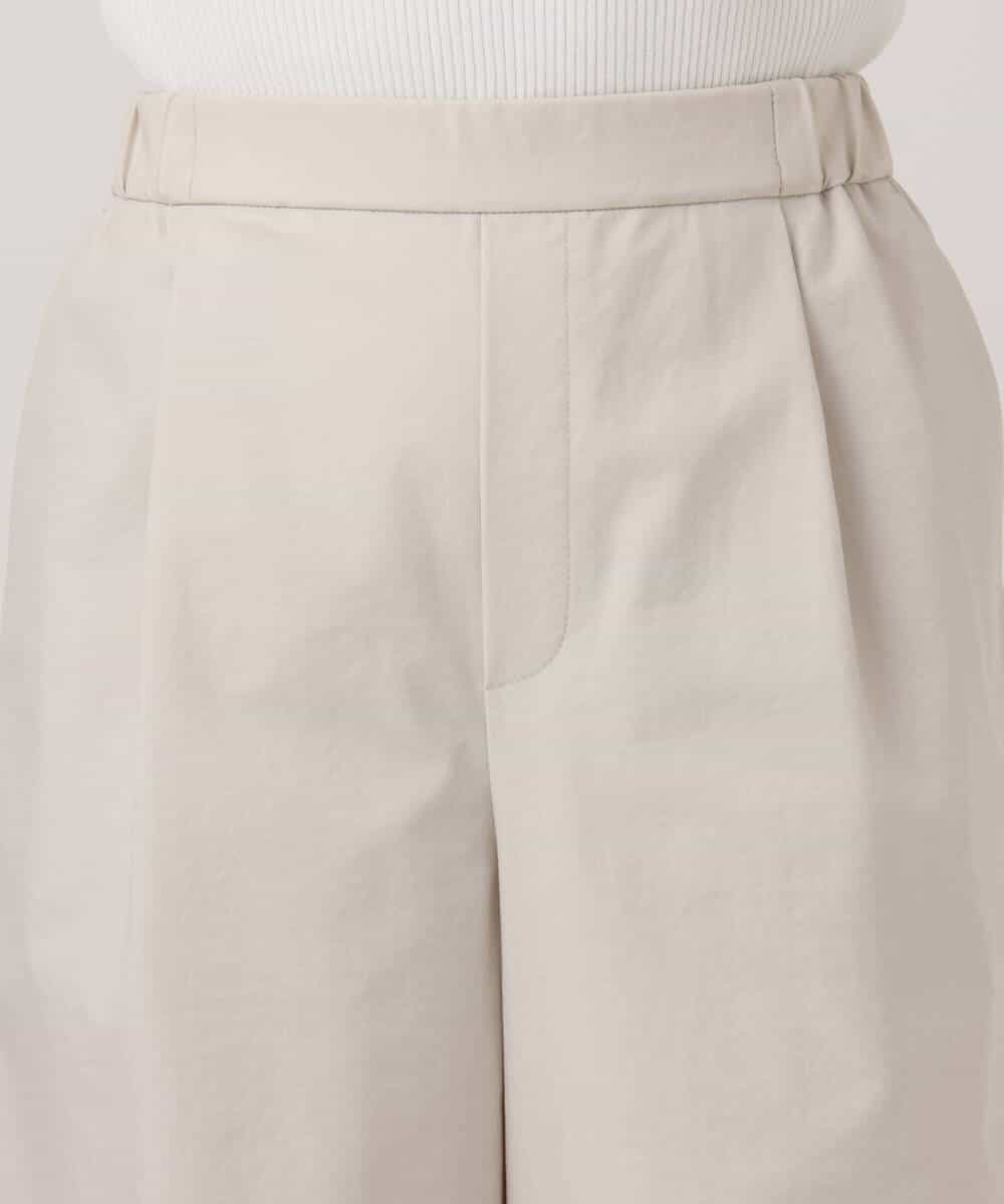 FKLGD36170 MK MICHEL KLEIN(MK ミッシェルクラン) ストレッチツイル プルオンワイドパンツ/撥水/洗える ベージュ