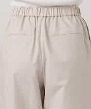 FKLGD36170 MK MICHEL KLEIN(MK ミッシェルクラン) ストレッチツイル プルオンワイドパンツ/撥水/洗える ベージュ