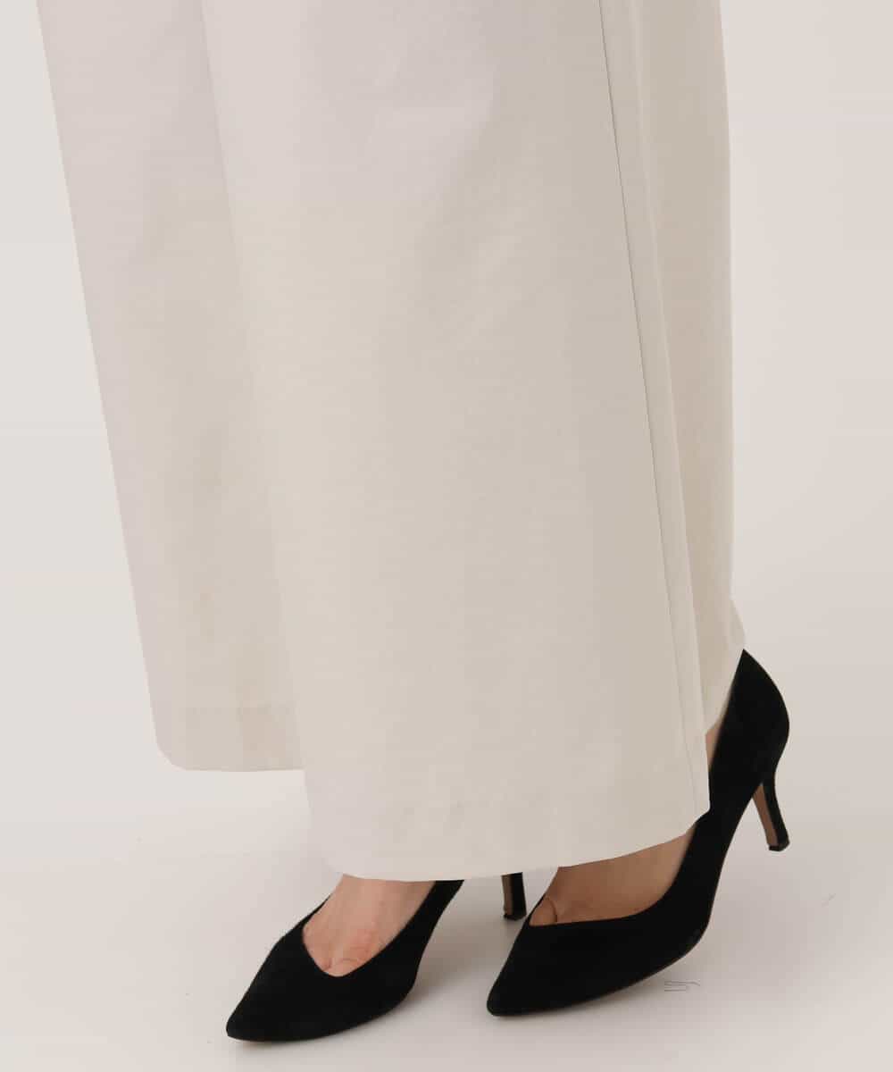 FKLGD36170 MK MICHEL KLEIN(MK ミッシェルクラン) ストレッチツイル プルオンワイドパンツ/撥水/洗える ベージュ