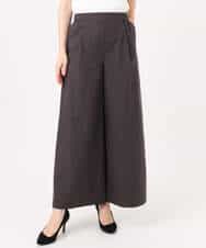 FKLGD36170 MK MICHEL KLEIN(MK ミッシェルクラン) ストレッチツイル プルオンワイドパンツ/撥水/洗える ベージュ