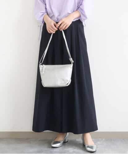 FKLGD37170 MK MICHEL KLEIN ストレッチ3タックワイドパンツ/洗える