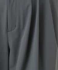 FKLGD37170 MK MICHEL KLEIN(MK ミッシェルクラン) ストレッチ3タックワイドパンツ/洗える ダークグレー