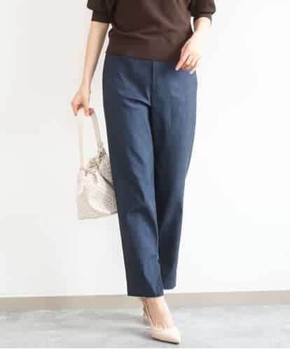 FKLGD41130 MK MICHEL KLEIN ハイストレッチ細身シルエットパンツ/洗える