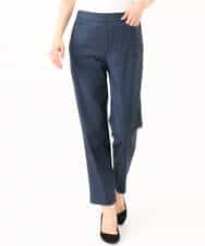 FKLGD41130 MK MICHEL KLEIN(MK ミッシェルクラン) ハイストレッチ細身シルエットパンツ/洗える ネイビー