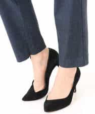 FKLGD41130 MK MICHEL KLEIN(MK ミッシェルクラン) ハイストレッチ細身シルエットパンツ/洗える ネイビー