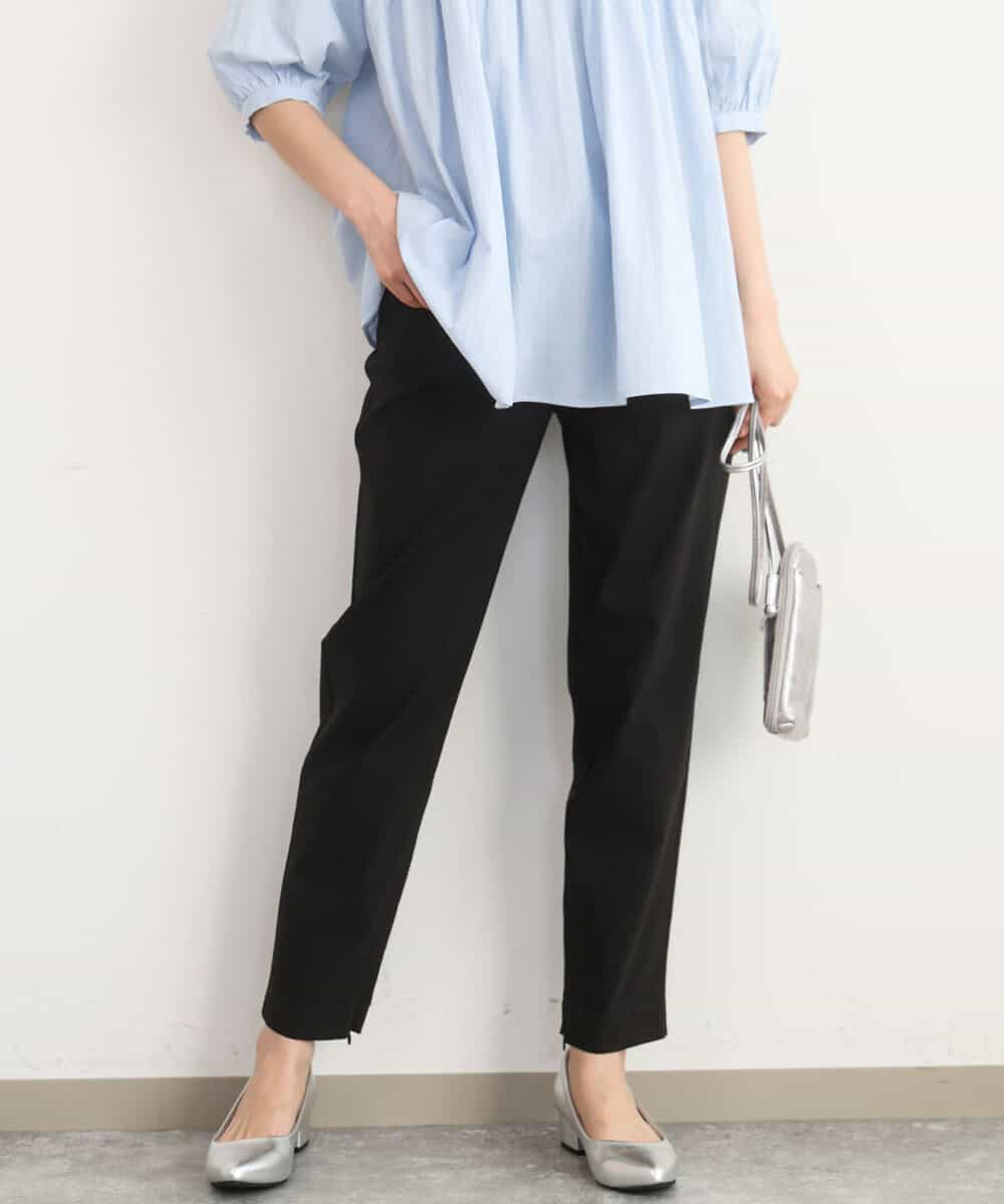 FKLGD41130 MK MICHEL KLEIN(MK ミッシェルクラン) ハイストレッチ細身シルエットパンツ/洗える ブラック