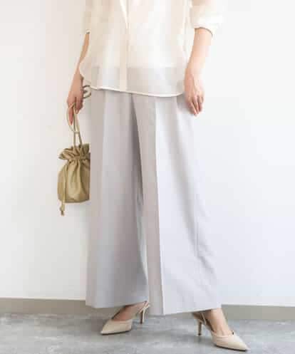 FKLGD46180  バイオヴィンテージツイル ワイドストレートパンツ/接触冷感/UVカット/速乾/洗える