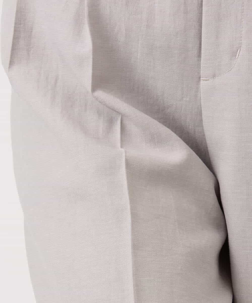 FKLGD46180 MK MICHEL KLEIN(MK ミッシェルクラン) バイオヴィンテージツイル ワイドストレートパンツ/接触冷感/UVカット/速乾/洗える グレージュ