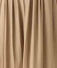 FKLGD53160 MK MICHEL KLEIN(MK ミッシェルクラン) [UVカット/接触冷感/洗える]サテンワイドパンツ キャメル