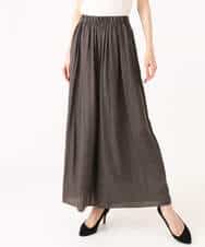 FKLGD53160 MK MICHEL KLEIN(MK ミッシェルクラン) [UVカット/接触冷感/洗える]サテンワイドパンツ キャメル