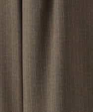 FKLGD55160 MK MICHEL KLEIN(MK ミッシェルクラン) [UVカット/防シワ/抗ピリング/洗える]ピンストライプ柄プルオンワイドパンツ ブラウン