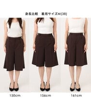 FKLGD57150 MK MICHEL KLEIN(MK ミッシェルクラン) [洗える]リネンライクストレッチ ショートパンツ ベージュ
