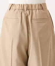 FKLGD57150 MK MICHEL KLEIN(MK ミッシェルクラン) [洗える]リネンライクストレッチ ショートパンツ ベージュ