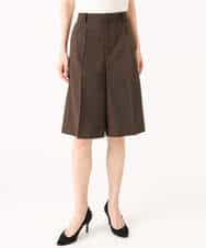 FKLGD57150 MK MICHEL KLEIN(MK ミッシェルクラン) [洗える]リネンライクストレッチ ショートパンツ ベージュ