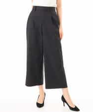 FKLGD72160 MK MICHEL KLEIN(MK ミッシェルクラン) [洗える]ナチュラルツイルワイドクロップドパンツ ベージュ