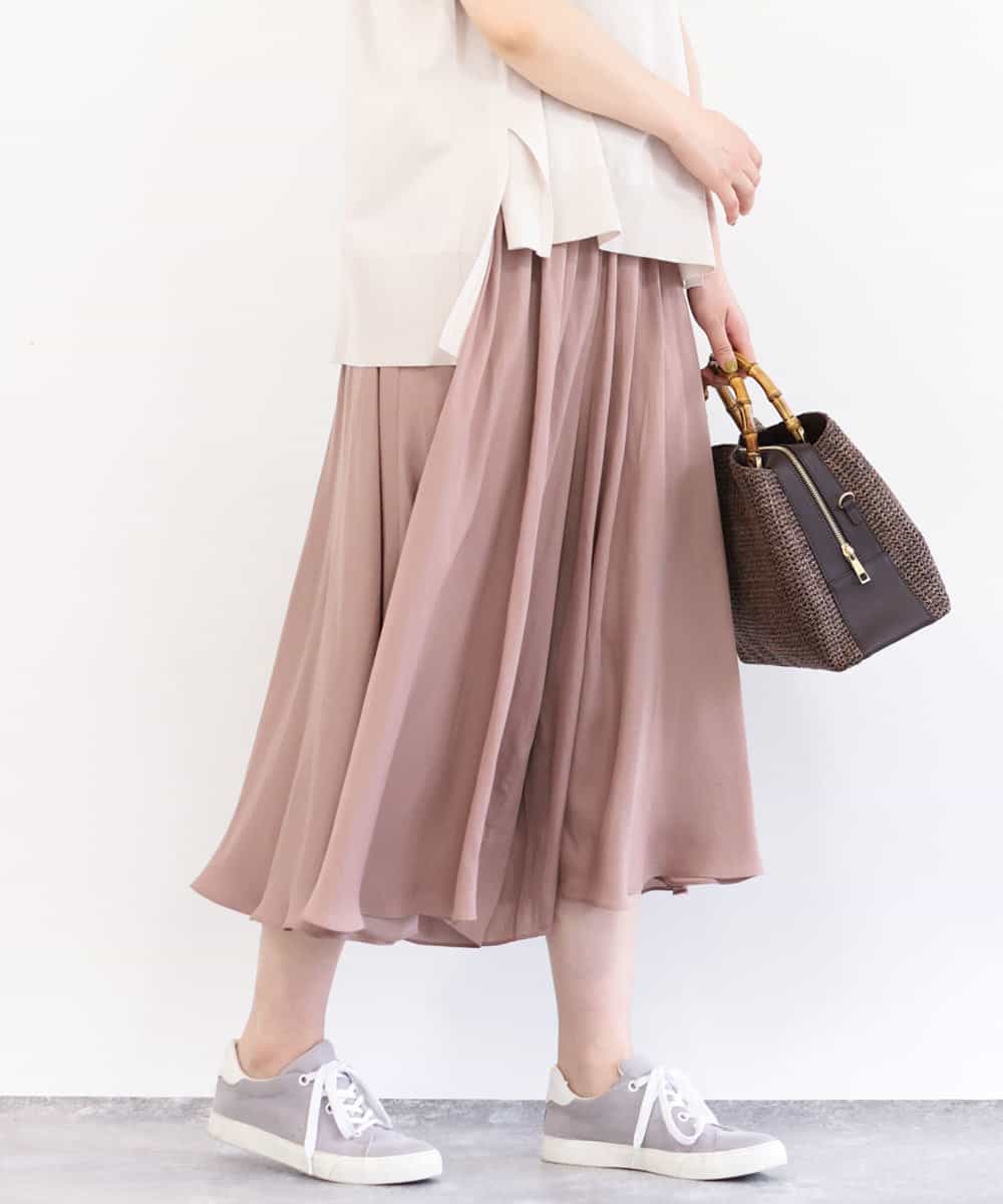 Mk Michel Klein Mk ミッシェルクラン 洗濯機で洗える サテンガウチョパンツ イトキンオンラインストア Mk Michel Klein Mk ミッシェルクラン 洗濯機で洗える サテンガウチョパンツ イトキンオンラインストア