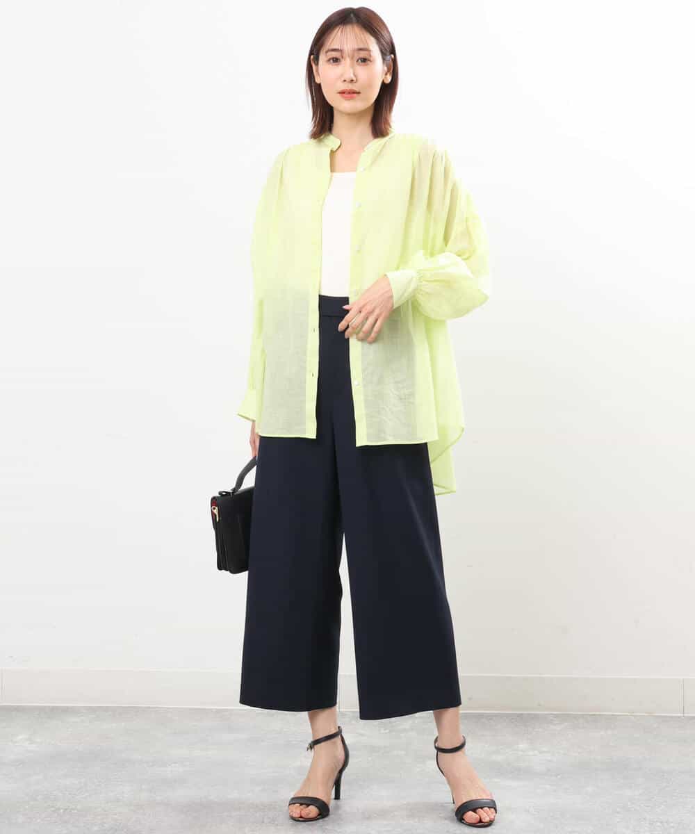 FKLGS33160 MK MICHEL KLEIN(MK ミッシェルクラン) ドライタッチ ワイドパンツ/洗える ベージュ