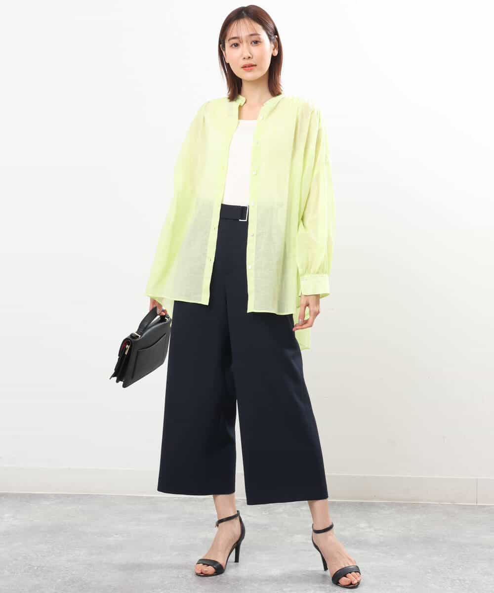 FKLGS33160 MK MICHEL KLEIN(MK ミッシェルクラン) ドライタッチ ワイドパンツ/洗える ベージュ