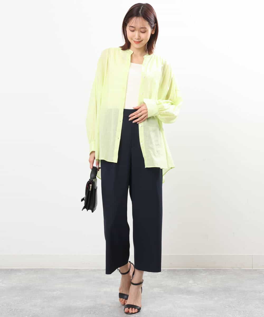 FKLGS33160 MK MICHEL KLEIN(MK ミッシェルクラン) ドライタッチ ワイドパンツ/洗える ベージュ