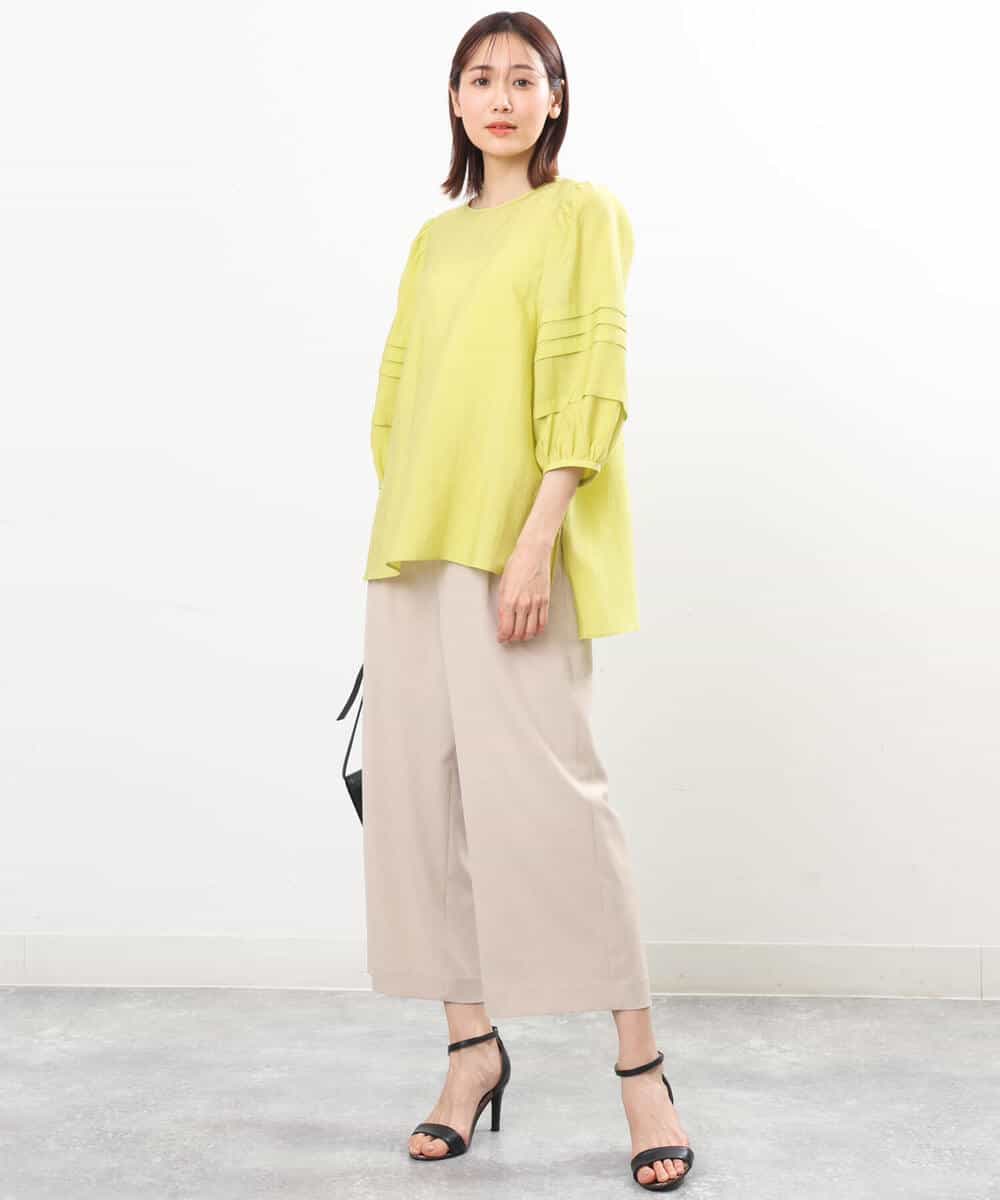 FKLGS33160 MK MICHEL KLEIN(MK ミッシェルクラン) ドライタッチ ワイドパンツ/洗える ベージュ