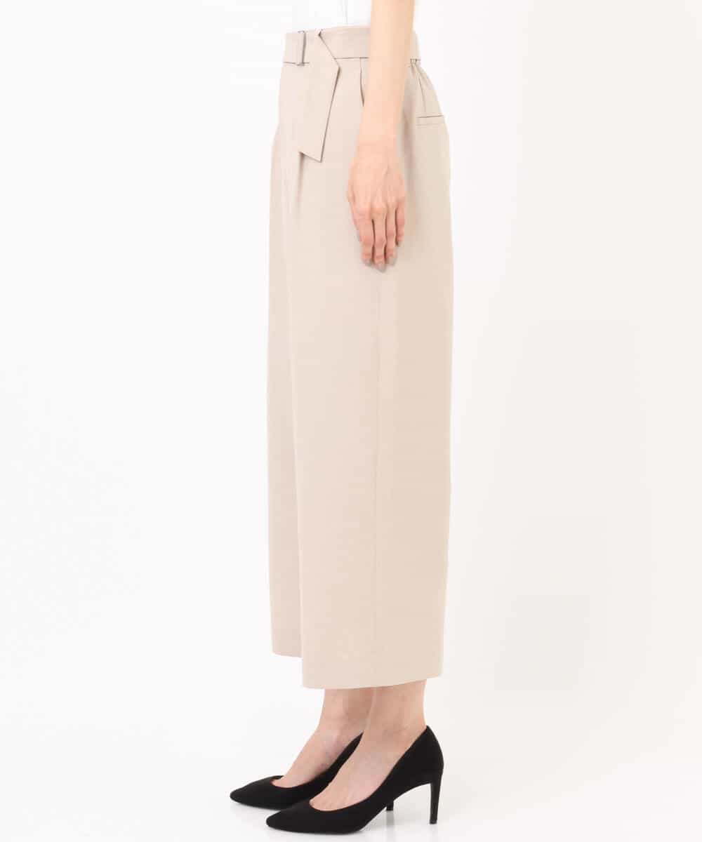FKLGS33160 MK MICHEL KLEIN(MK ミッシェルクラン) ドライタッチ ワイドパンツ/洗える ベージュ