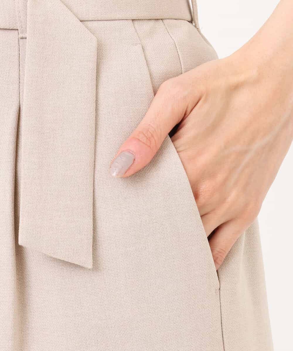 FKLGS33160 MK MICHEL KLEIN(MK ミッシェルクラン) ドライタッチ ワイドパンツ/洗える ベージュ