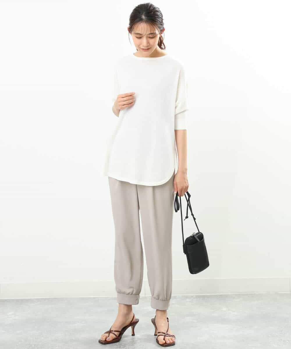 FKLGS41150 MK MICHEL KLEIN(MK ミッシェルクラン) ジョガーパンツ/UVカット/洗える ベージュ