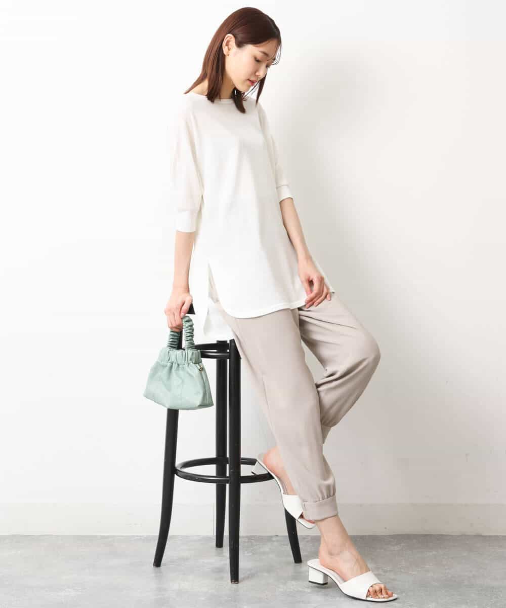FKLGS41150 MK MICHEL KLEIN(MK ミッシェルクラン) ジョガーパンツ/UVカット/洗える ベージュ