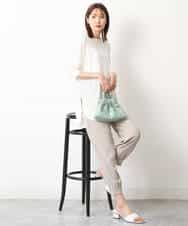 FKLGS41150 MK MICHEL KLEIN(MK ミッシェルクラン) ジョガーパンツ/UVカット/洗える ベージュ