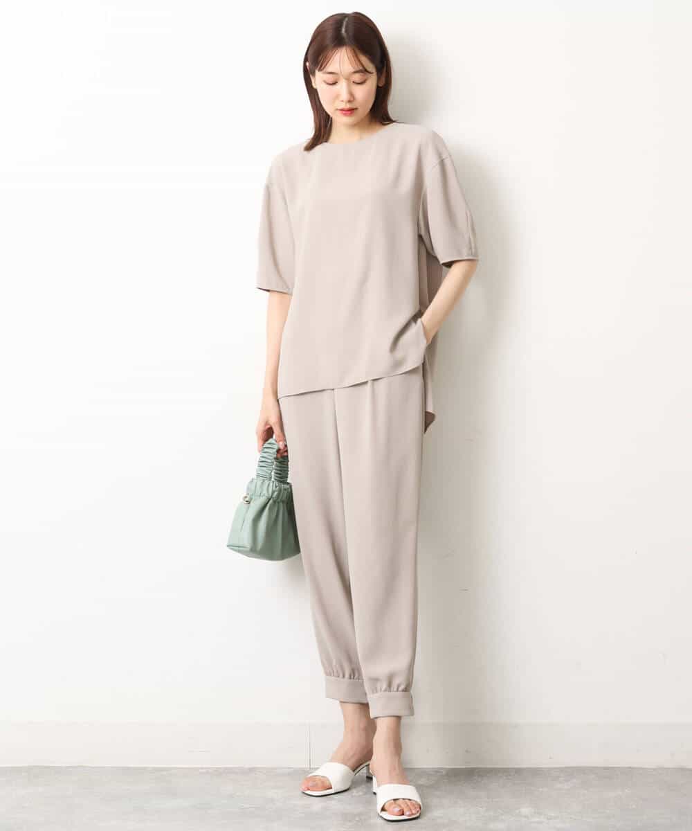 FKLGS41150 MK MICHEL KLEIN(MK ミッシェルクラン) ジョガーパンツ/UVカット/洗える ベージュ