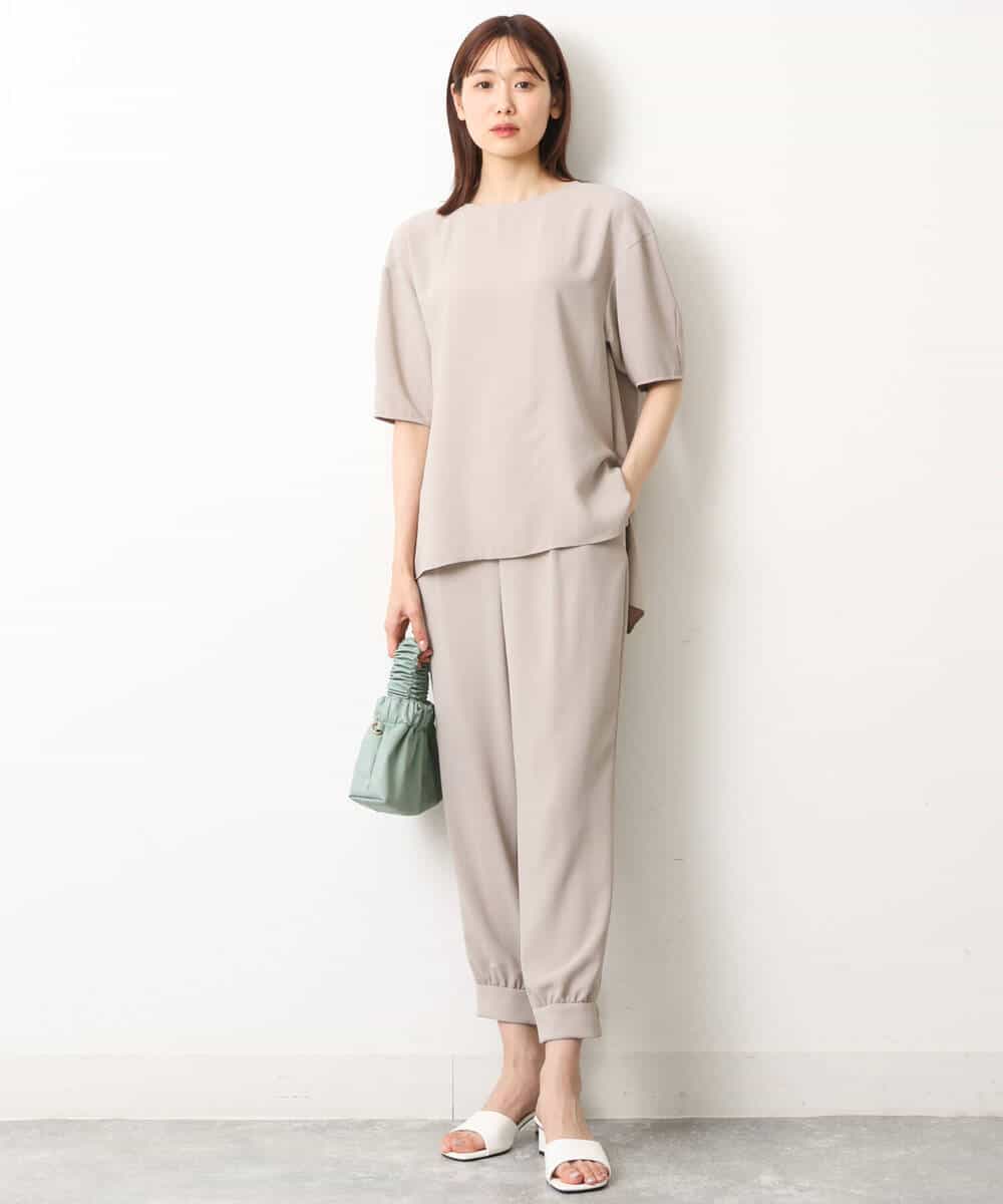 FKLGS41150 MK MICHEL KLEIN(MK ミッシェルクラン) ジョガーパンツ/UVカット/洗える ベージュ