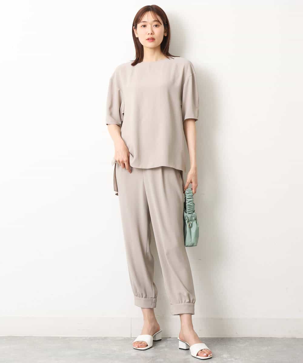 FKLGS41150 MK MICHEL KLEIN(MK ミッシェルクラン) ジョガーパンツ/UVカット/洗える ベージュ