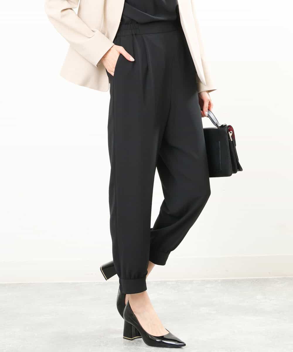 FKLGS41150 MK MICHEL KLEIN(MK ミッシェルクラン) ジョガーパンツ/UVカット/洗える ブラック