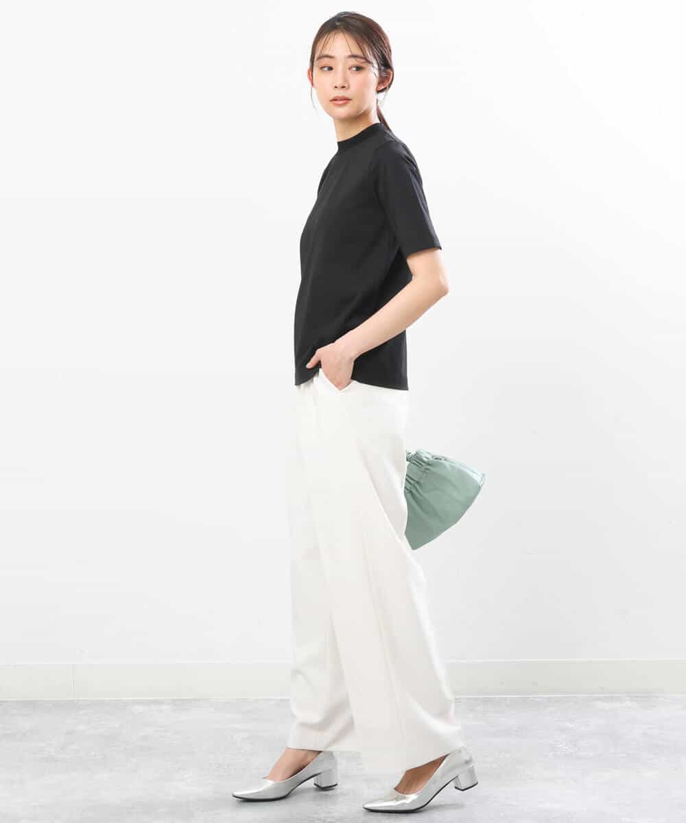 FKLGS50160 MK MICHEL KLEIN(MK ミッシェルクラン) ストレートワイドパンツ/洗える ホワイト