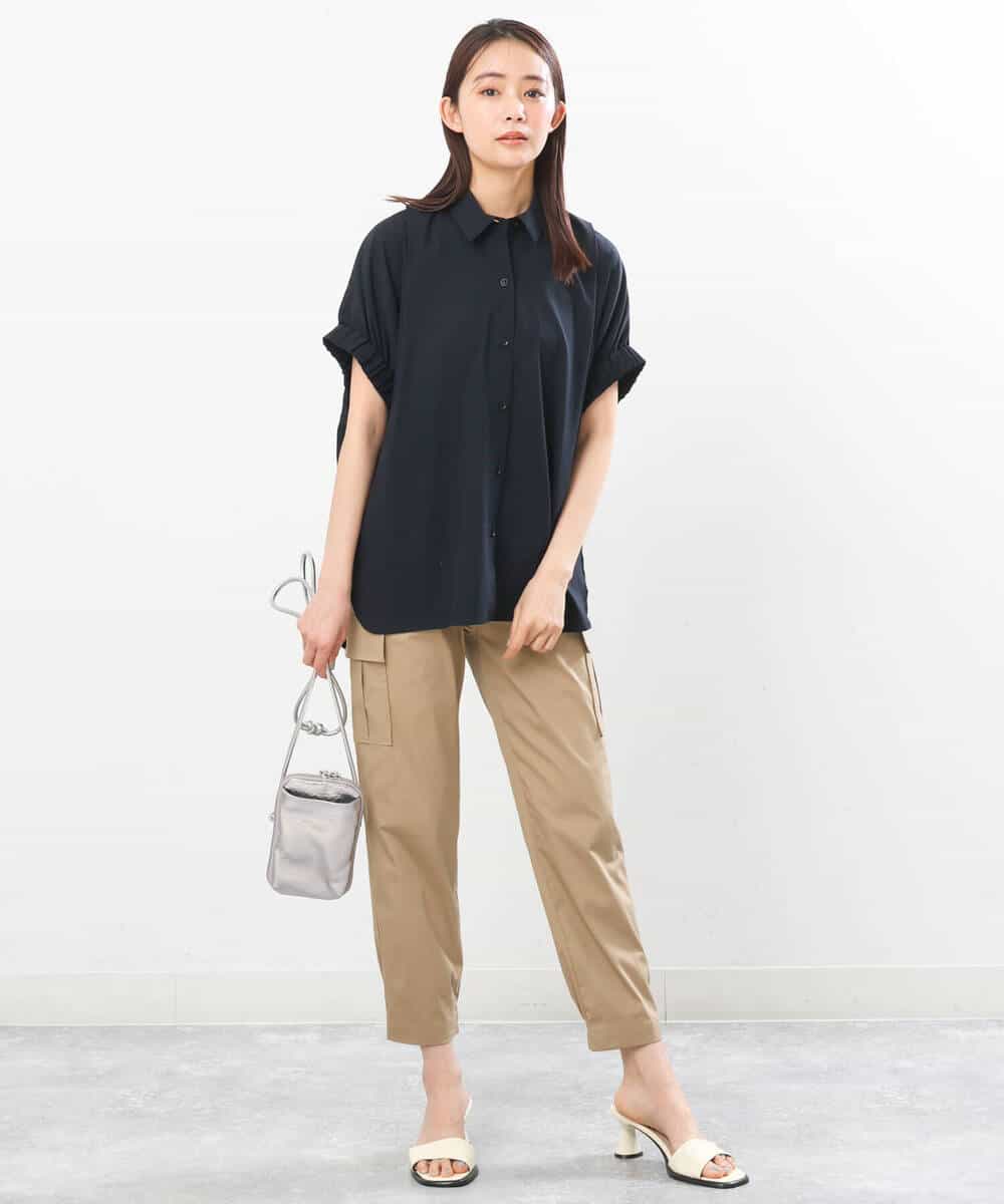 FKLGS56160 MK MICHEL KLEIN(MK ミッシェルクラン) 細身カーゴパンツ/洗える アイボリー
