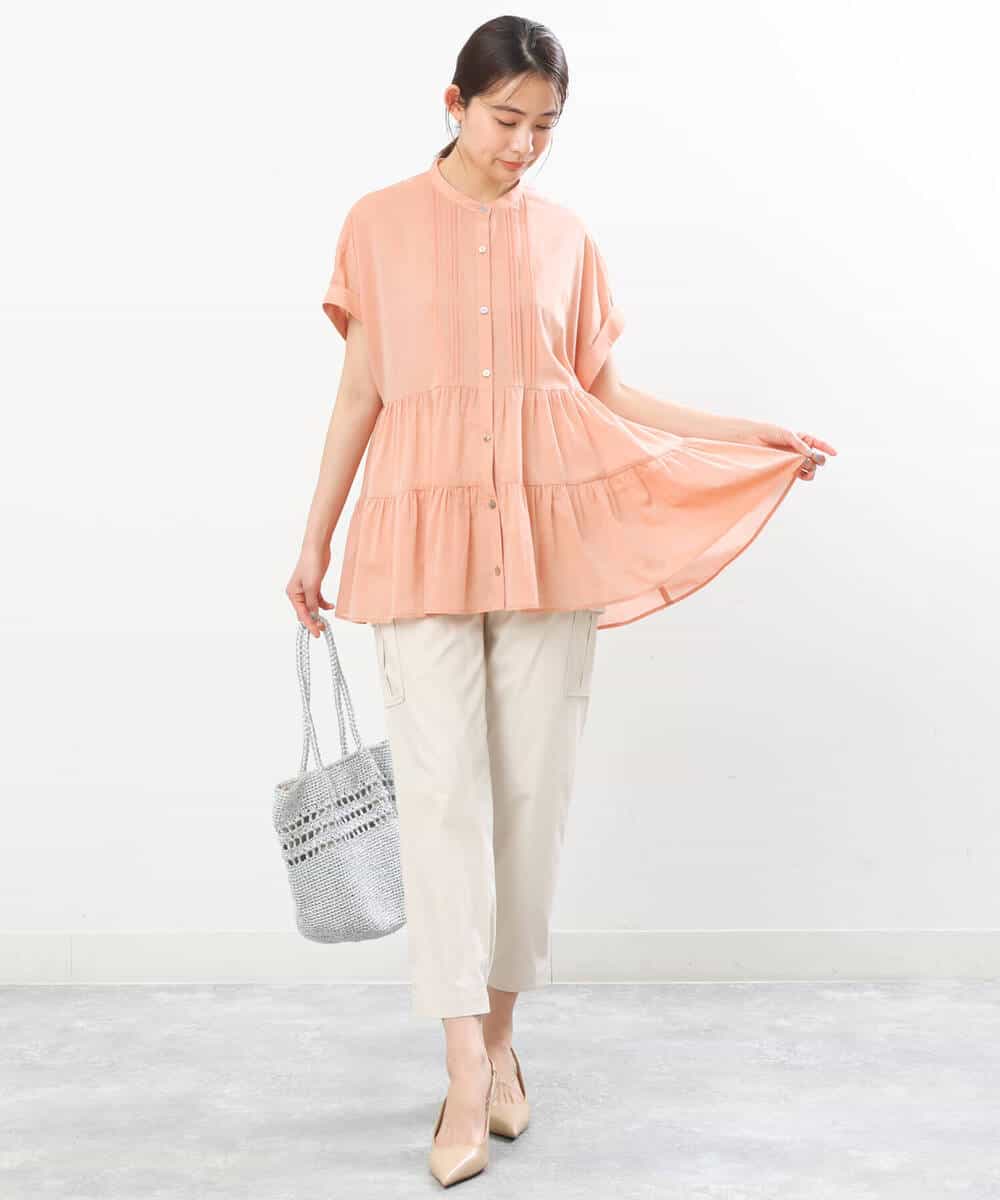 FKLGS56160 MK MICHEL KLEIN(MK ミッシェルクラン) 細身カーゴパンツ/洗える アイボリー