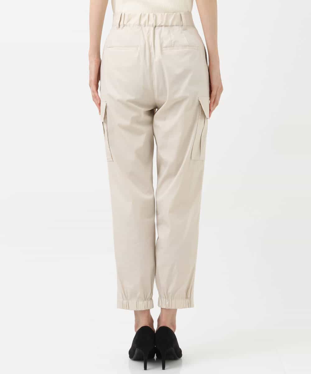 FKLGS56160 MK MICHEL KLEIN(MK ミッシェルクラン) 細身カーゴパンツ/洗える アイボリー