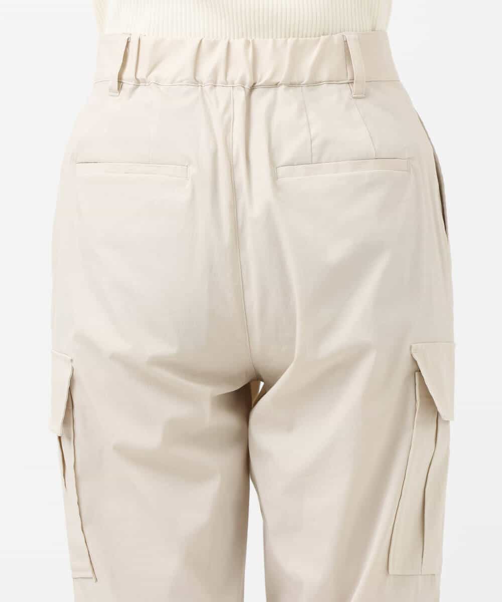 FKLGS56160 MK MICHEL KLEIN(MK ミッシェルクラン) 細身カーゴパンツ/洗える アイボリー
