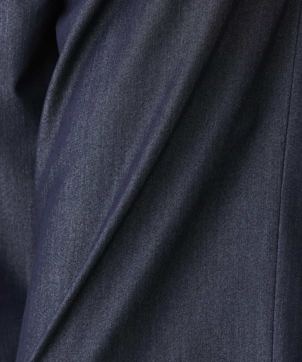 FKLGV30160 MK MICHEL KLEIN(MK ミッシェルクラン) デニムライクワイドパンツ/洗える ネイビー