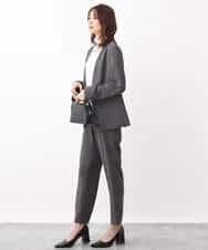 FKLGV58150 MK MICHEL KLEIN(MK ミッシェルクラン) ストレッチテーパードパンツ/UVカット/接触冷感/セットアップ対応/洗える ベージュ