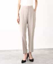FKLGV58150 MK MICHEL KLEIN(MK ミッシェルクラン) ストレッチテーパードパンツ/UVカット/接触冷感/セットアップ対応/洗える ベージュ