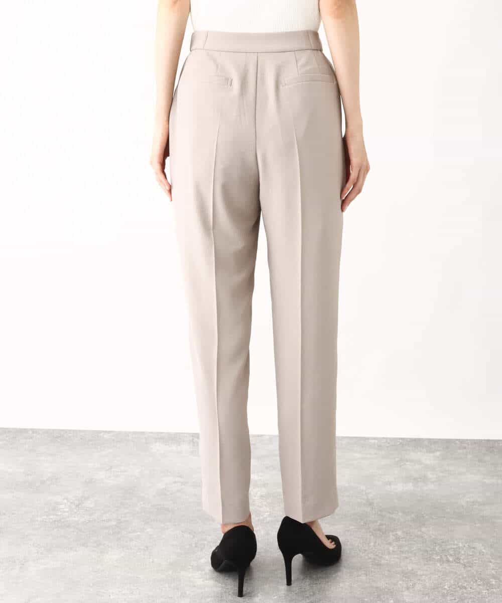 FKLGV58150 MK MICHEL KLEIN(MK ミッシェルクラン) ストレッチテーパードパンツ/UVカット/接触冷感/セットアップ対応/洗える ベージュ