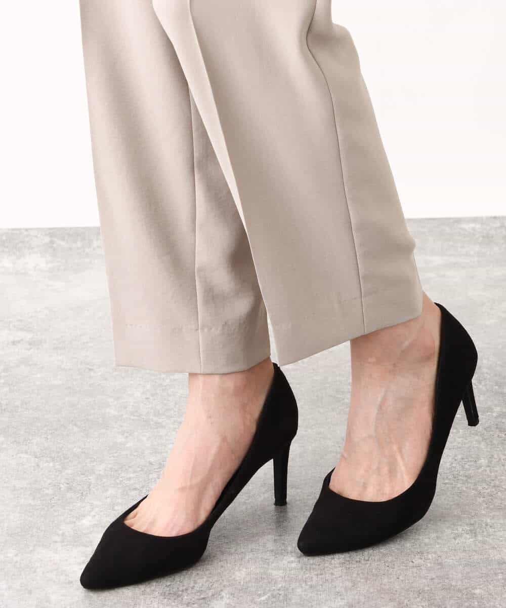 FKLGV58150 MK MICHEL KLEIN(MK ミッシェルクラン) ストレッチテーパードパンツ/UVカット/接触冷感/セットアップ対応/洗える ベージュ