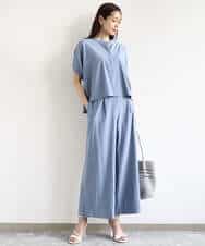 FKLHA62150 MK MICHEL KLEIN(MK ミッシェルクラン) リラクシーワイドパンツ/UVカット/接触冷感/洗える ベージュ