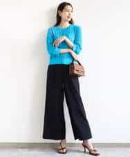 FKLHA62150 MK MICHEL KLEIN(MK ミッシェルクラン) リラクシーワイドパンツ/UVカット/接触冷感/洗える ベージュ