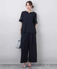 FKLHA62150 MK MICHEL KLEIN(MK ミッシェルクラン) リラクシーワイドパンツ/UVカット/接触冷感/洗える ベージュ