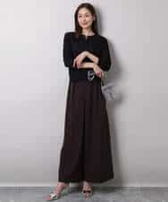 FKLHA68160 MK MICHEL KLEIN(MK ミッシェルクラン) 2タックワイドパンツ/洗える ベージュ