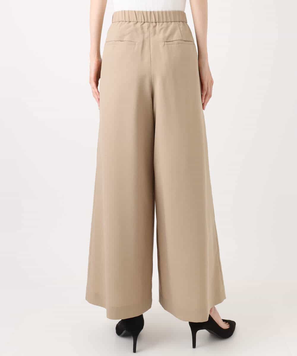 FKLHA68160 MK MICHEL KLEIN(MK ミッシェルクラン) 2タックワイドパンツ/洗える ベージュ